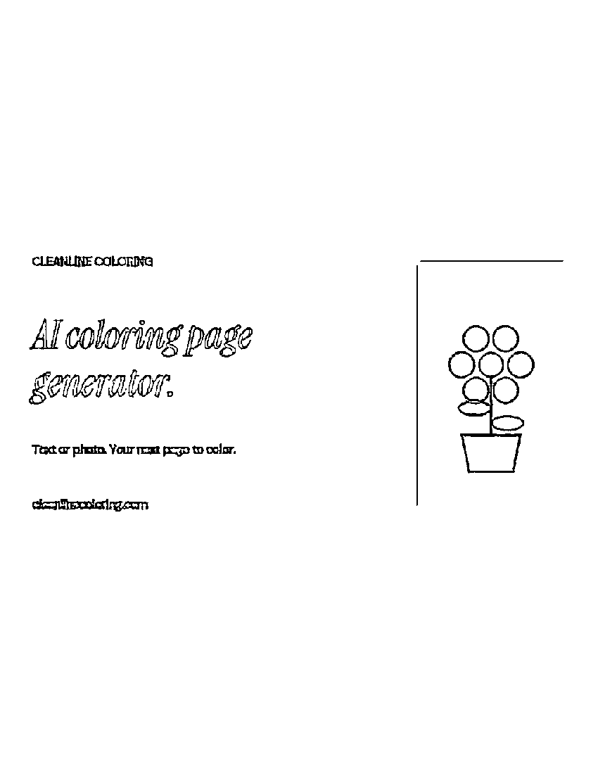 Actual Light output with thin flower outlines, outlined lettering, and an incomplete card border